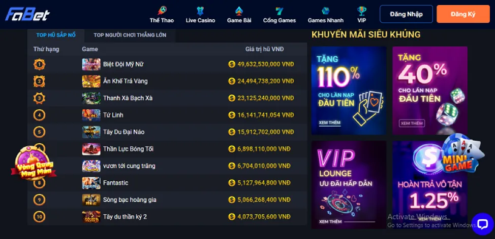 Giao diện đặt cược thể thao thân thiện của win69 link mới